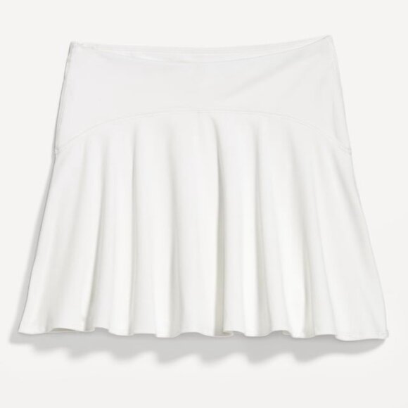 (2) OLD NAVY Active High-Waisted PowerSoft Skort Set Black & White Medium NEW - Picture 4 of 11